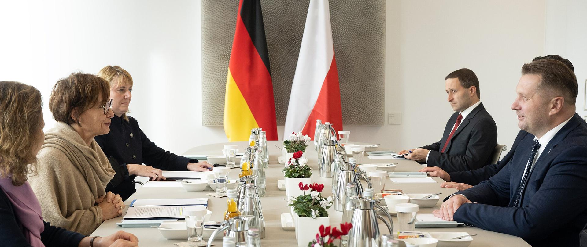 Zdjęcie z wizyty Ministra Edukacji i Nauki Przemysława Czarnka w Berlinie