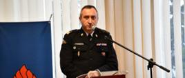 Na zdjęciu nadbryg. Piotr Filipek Małopolski Komendant Wojewódzki PSP