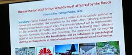 Polska pomoc dla dotkniętej powodziami Słowenii przekazana przez Caritas Polska dla słoweńskiej Karitas
