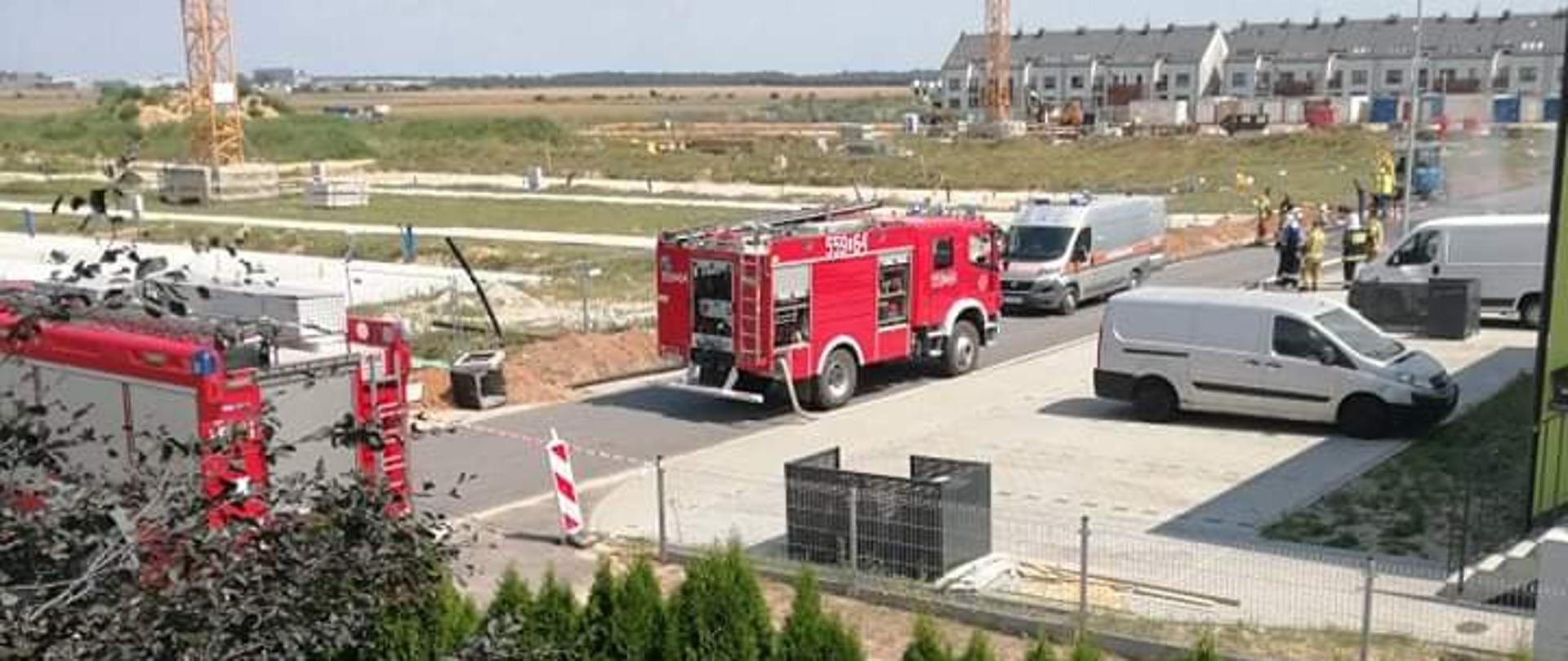 zabezpieczenie wycieku gazu przez straż pożarną 