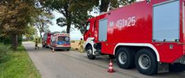 Wypadek drogowy w miejscowości Stawiec