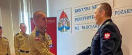Uroczysta zbiórka z okazji ślubowania nowo przyjętych strażaków