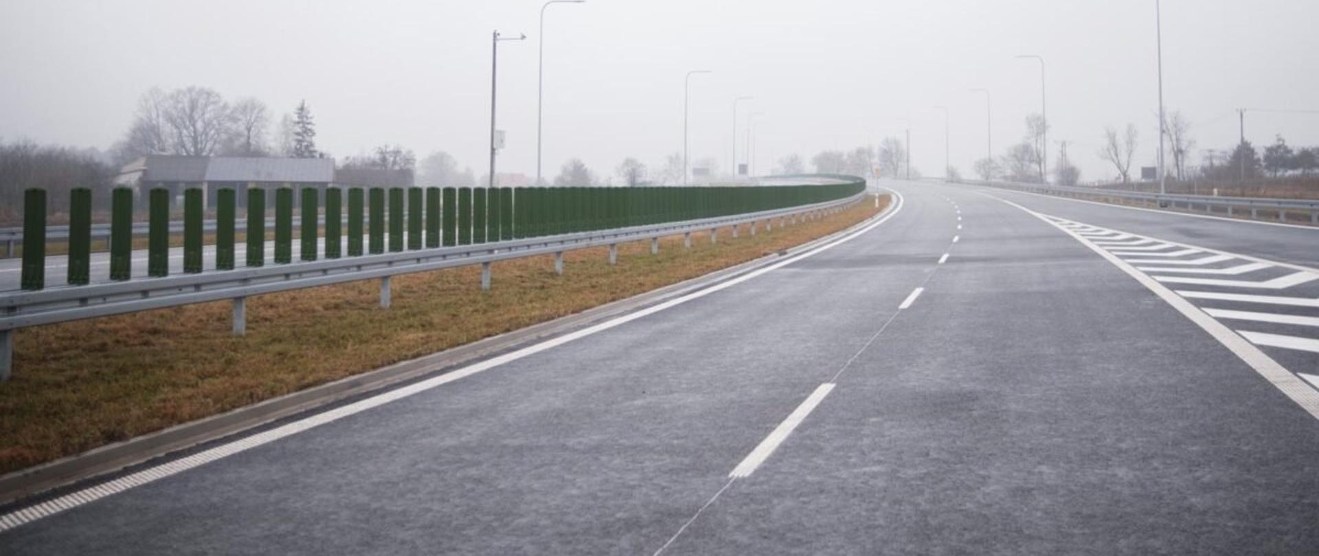 Fragment drogi ekspresowej S19 na Lubelszczyźnie
