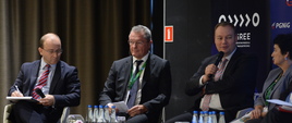 Wiceminister Tomasz Dąbrowski podczas panelu dyskusyjnego „Przyszłość rynku energii a pomoc publiczna w sektorze energii” 