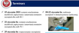 Terminarz szczepień 
