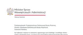 Życzenia Ministra Spraw Wewnętrznych i Administracji.