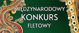 Plakat informacyjny o VII Międzynarodowym Konkursie Fletowym w Jastrzębiu-Zdroju