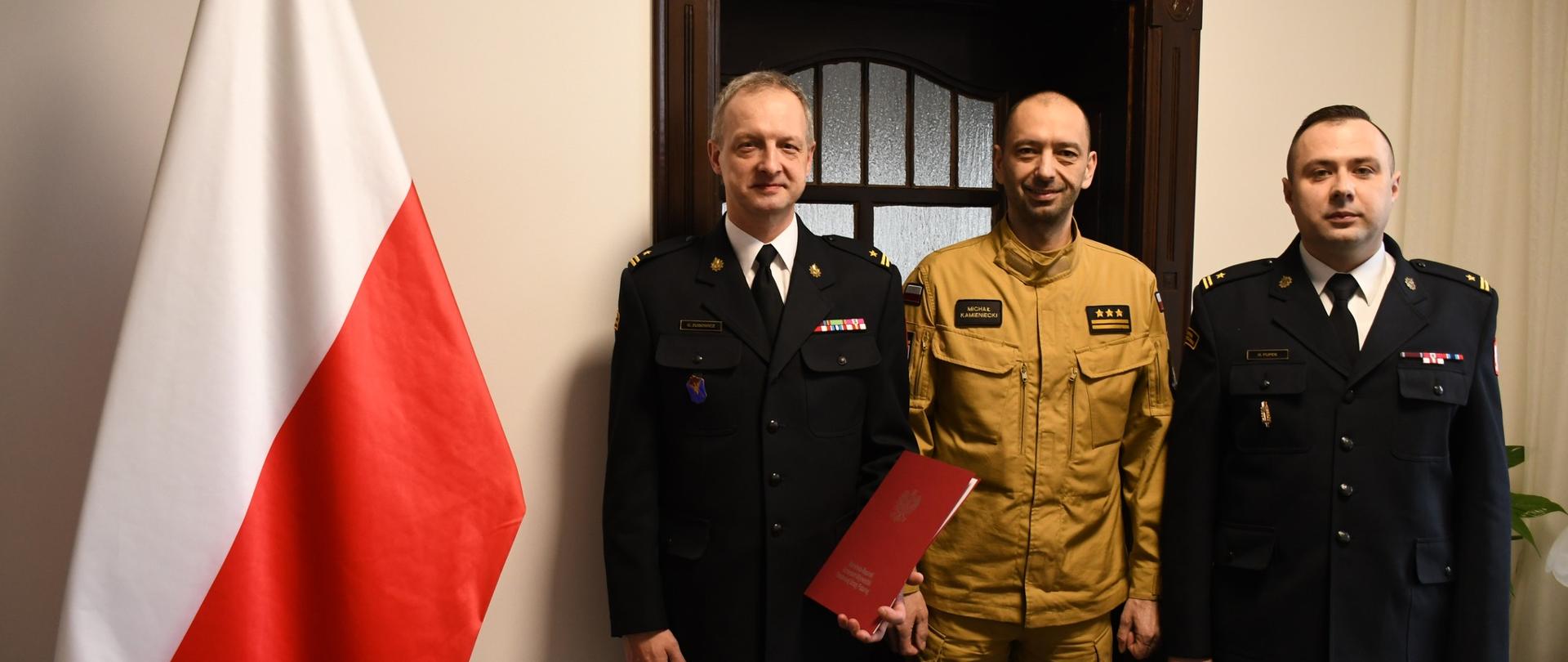 Powierzenie obowiązków Komendanta Powiatowego PSP w Giżycku dla mł. bryg. Grzegorza Zubowicza