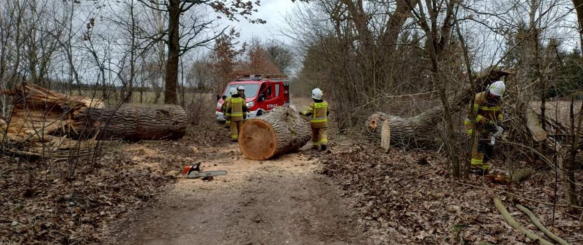 Strażacy miel ręce pełne roboty