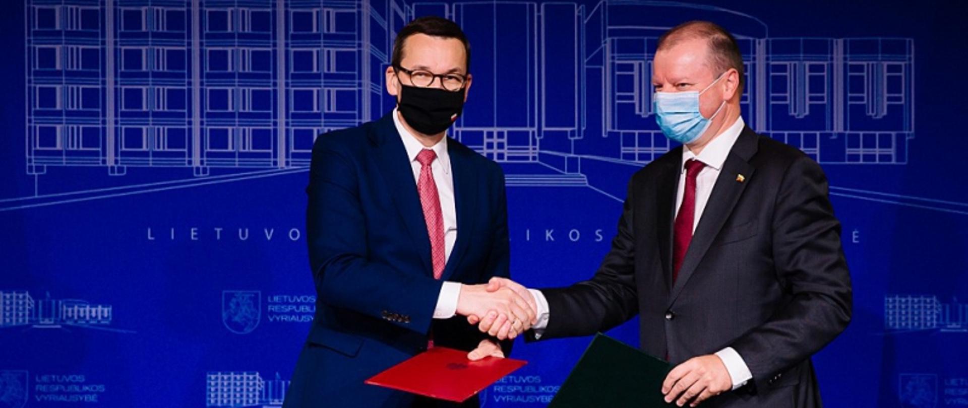 Premierzy Morawiecki i Skvernelis