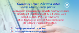 Zaproszenie na Światowy Dzień Zdrowia