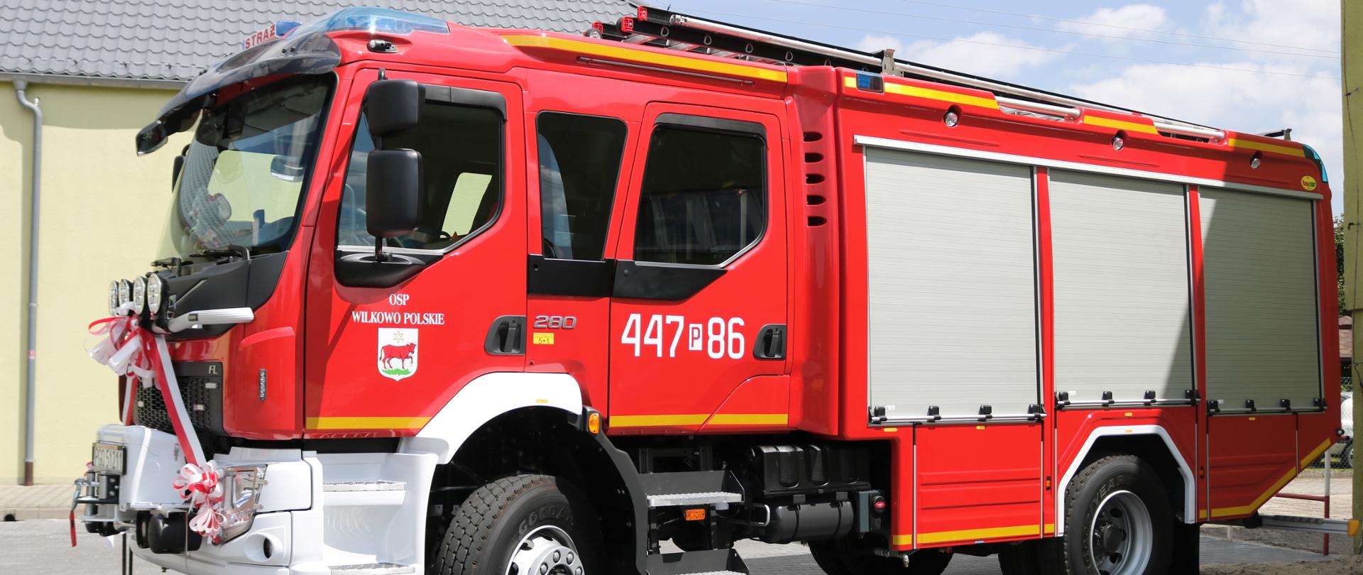 Nowy_pojazd_pożarniczy_OSP_Wilkowo_Polskie
