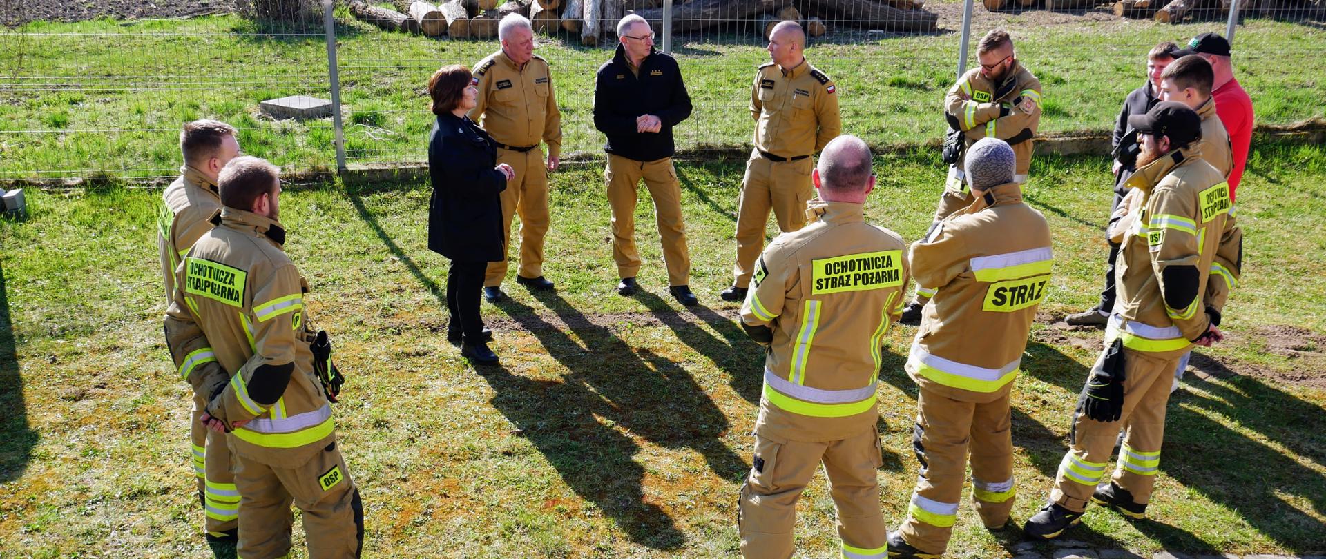 Spotkanie Lubuskiego Komendanta Wojewódzkiego PSP w OSP Letnica