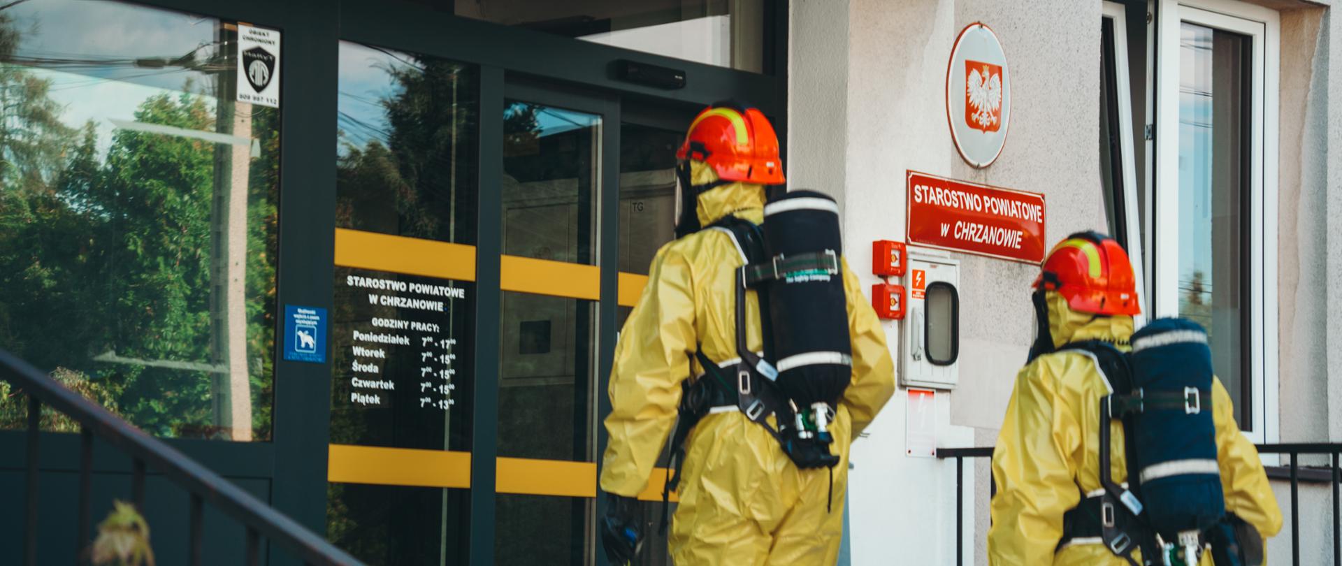 Ćwiczenia z postępowania z niezidentyfikowaną przesyłką w Starostwie Powiatowym w Chrzanowie