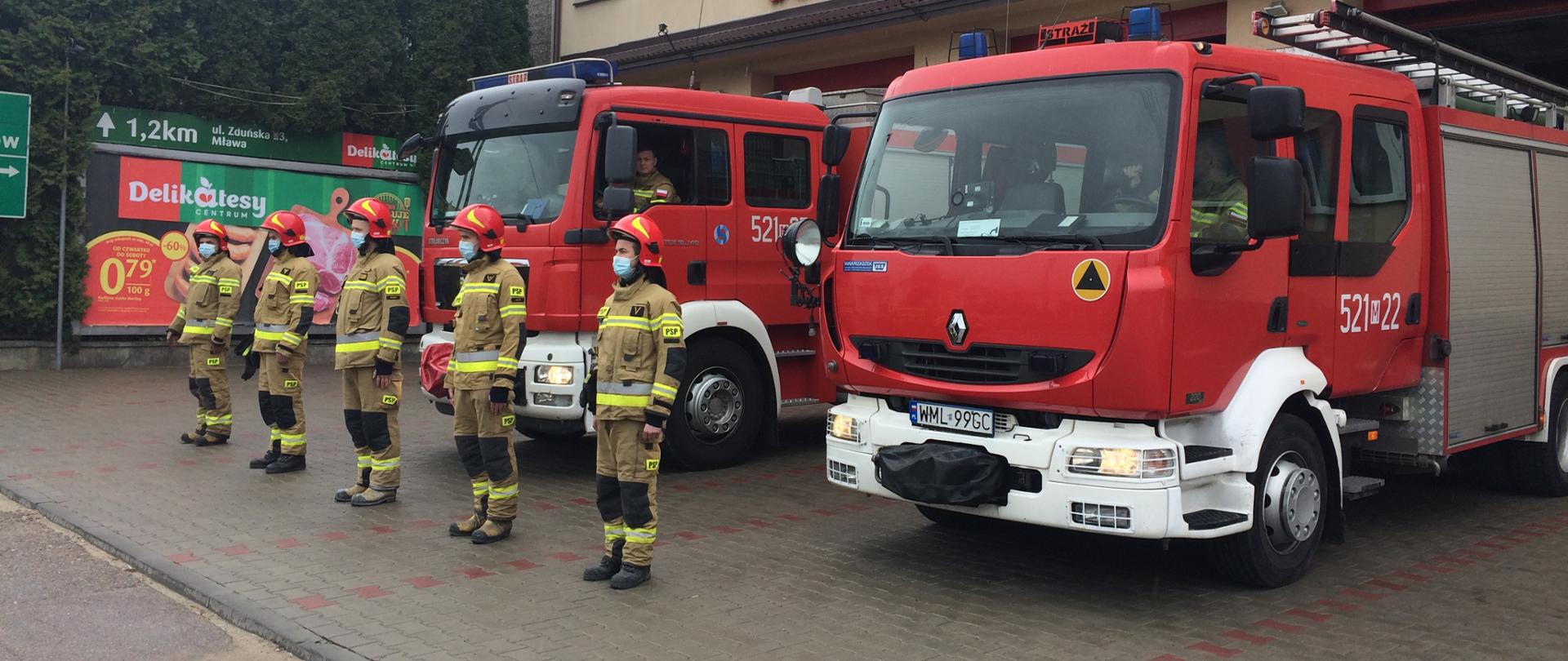 Mławscy Strażacy wsparli akcję upamiętniającą poległego na służbie Policjanta.