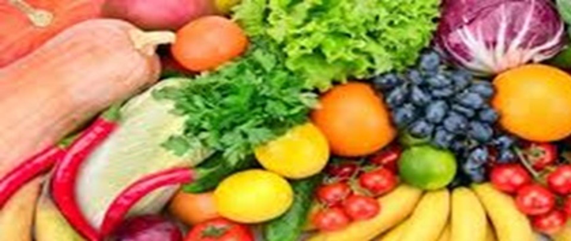 na zdjęciu owoce i warzywa