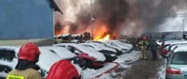 Pożar w Olsztynie przy ul. Jagiellońskiej