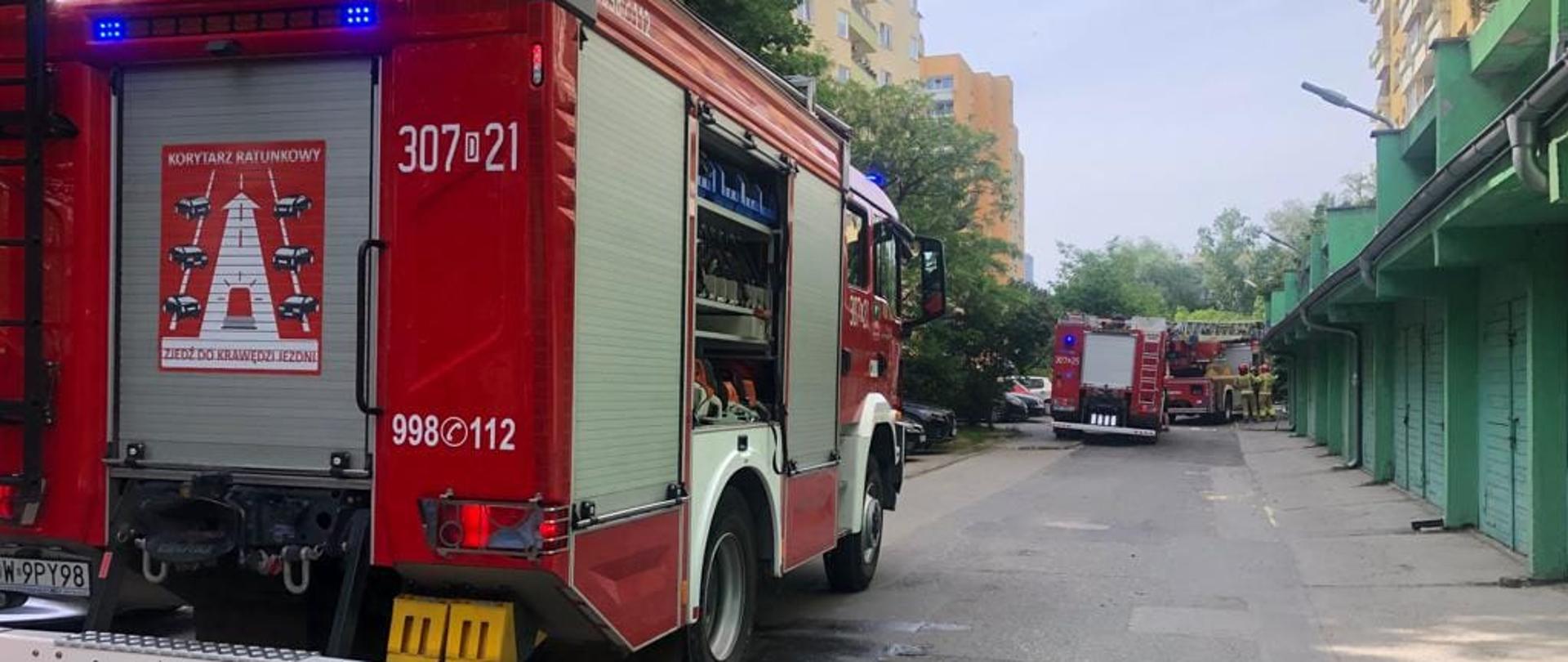 Interwencja strażaków przy ul. Balonowej