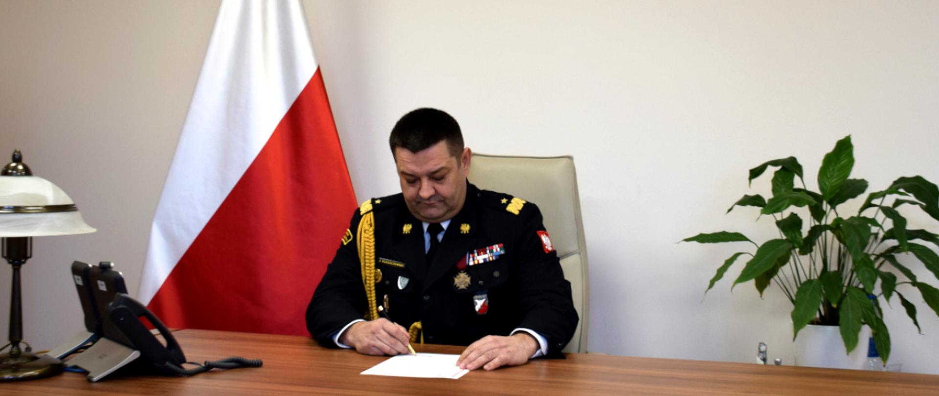 Podziękowania Śląskiego Komendanta Wojewódzkiego PSP nadbryg. Jacka Kleszczewskiego