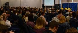 Dzień Informacyjny LIFE, zdjęcie uczestników podczas wystąpienia Pani Prezes NFOŚiGW
