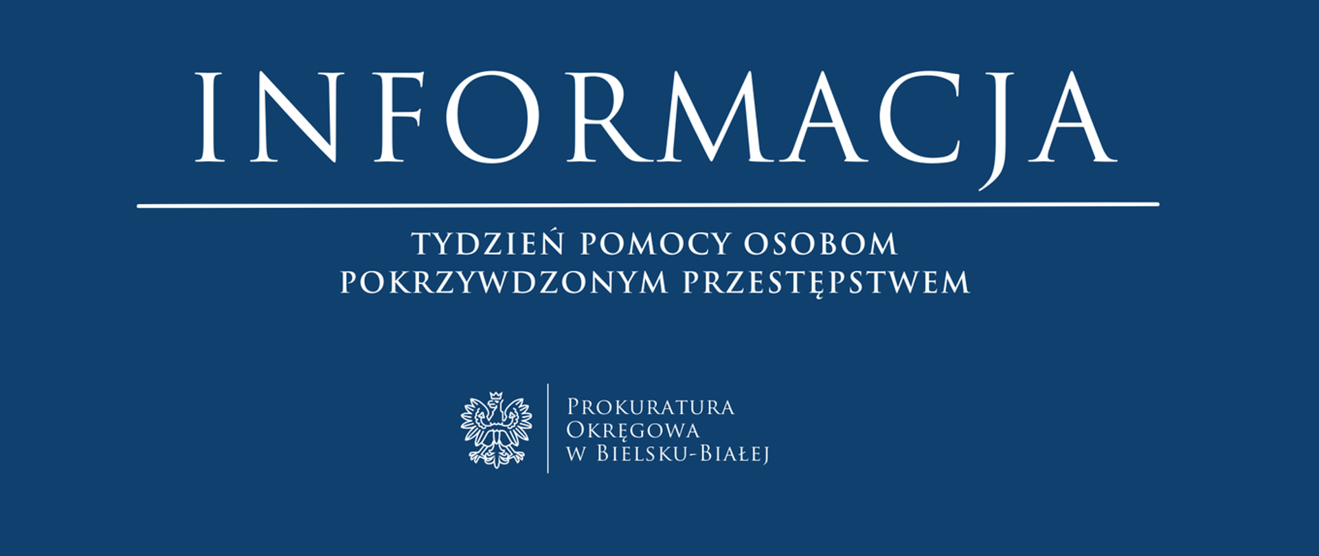 Tydzień pomocy osobom pokrzywdzonym przestępstwem