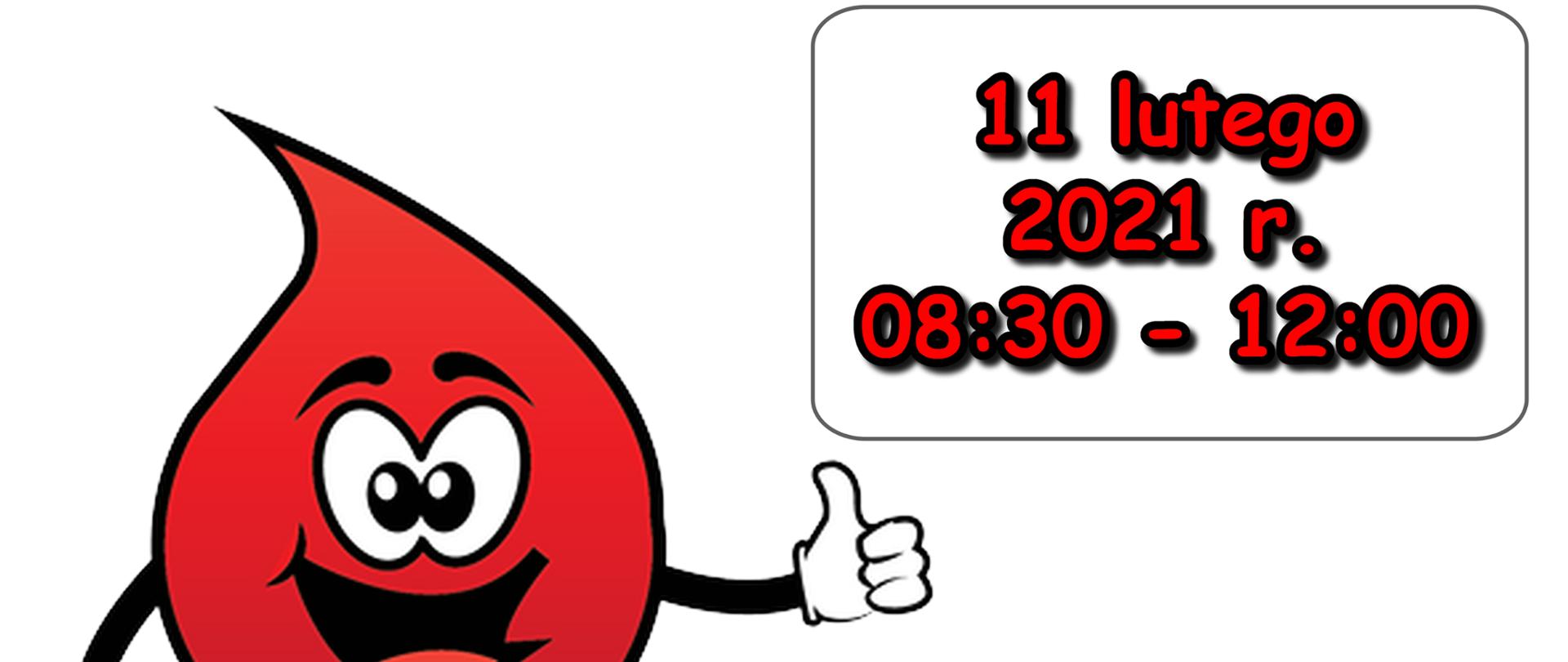 Plakat na białym tle z czerwoną kroplą krwi przygotowany z okazji dziesięciolecia istnienia HDK PCK przy Placówce Straży Granicznej w Barcianach. Podana jest data poboru krwi w Barcianach oraz następnej akcji organizwowanej na Placu Piłsudskiego w Kętrzynie. Na dole plakatu umieszczeni patronaci akcji.
