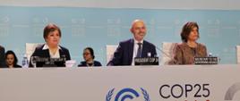 Minister klimatu Michał Kurtyka podczas COP25
