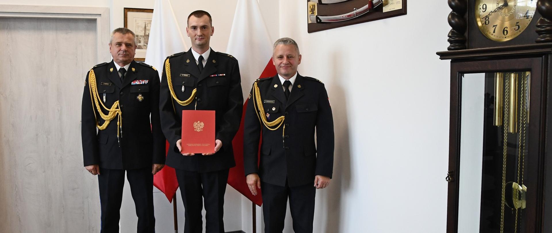 Pomorski Komendant Wojewódzki PSP powierza obowiązki nowemu zastępcy komendanta powiatowego PSP w Nowym Dworze Gdańskim.