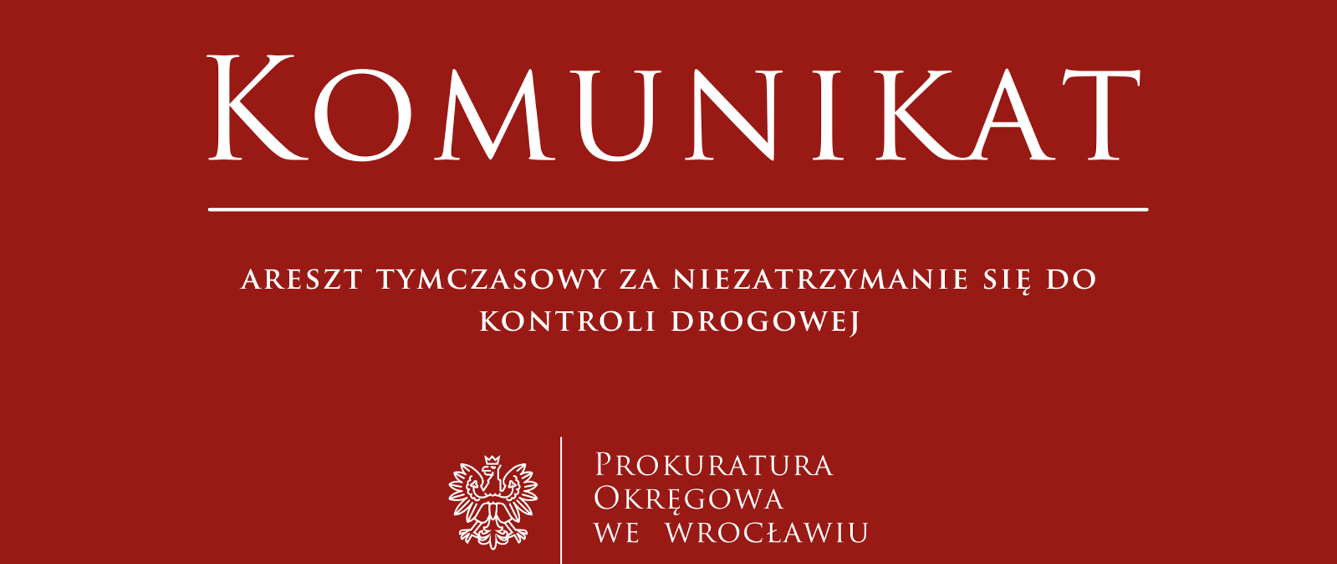Areszt tymczasowy za niezatrzymanie się do kontroli drogowej 