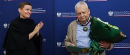 Andrzej Sapkowski uhonorowany Złotym Medalem „Zasłużony Kulturze Gloria Artis”, fot. Danuta Matloch/MKiDN