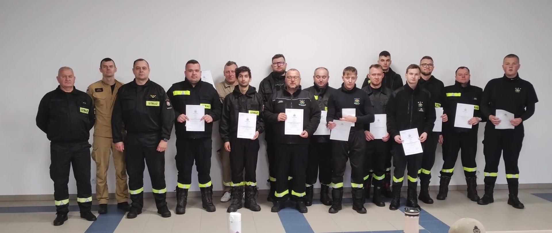 Zakończenie szkolenia kierowcy-konserwatora sprzętu Ochotniczych Straży Pożarnych.