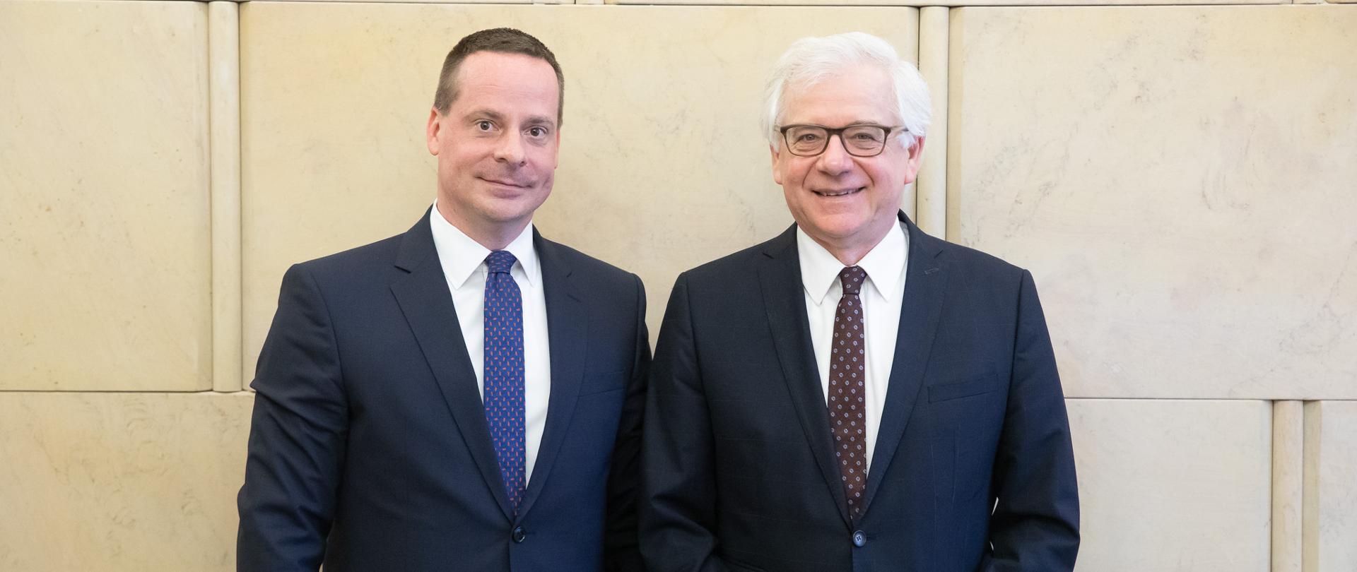 2020.06.30 Warszawa . Minister Jacek Czaputowicz . Spotkanie ambasador Slowacja.
Fot. Tymon Markowski / MSZ