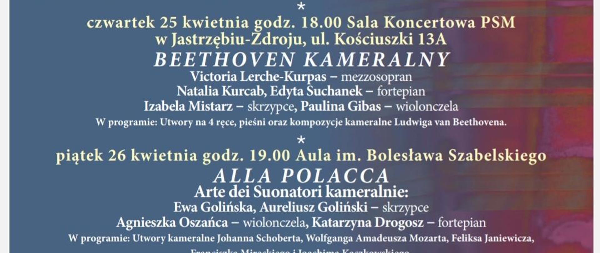 Plakat festiwalu Fortepiano AM w Katawicach