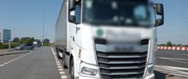 Pojazd zagranicznego przewoźnika z Łotwy jechał autostradą A2 w czasie świątecznego zakazu jazdy 