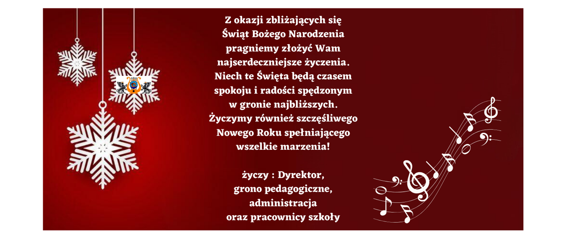 Życzenie z okazji Świąt Bożego Narodzenia 