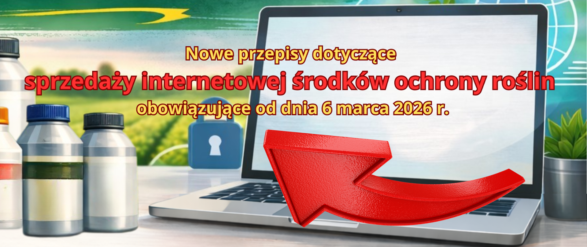 Nowe przepisy dotyczące sprzedaży internetowej środków ochrony roślin.
