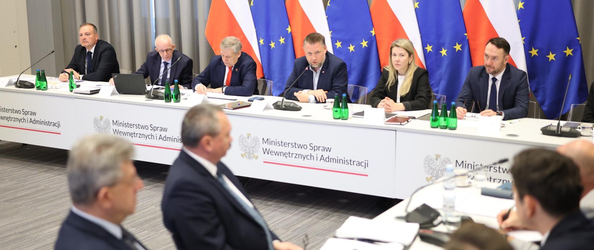 Odprawa wojewodów z ministrem Marcinem Kierwińskim w Ministerstwie Spraw Wewnętrznych i Administracji