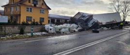 Stok - wypadek samochodów ciężarowych na DK8