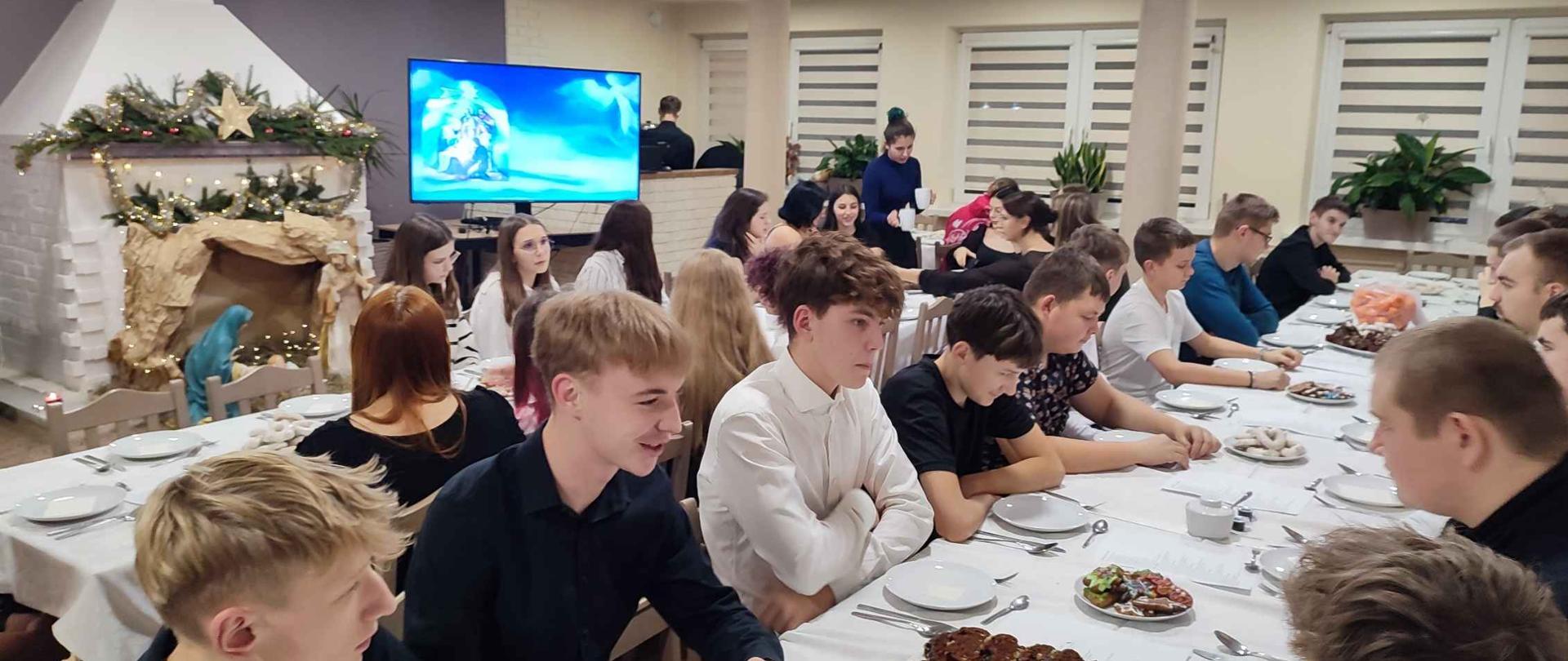 Wigilia w internacie ZSCKR w Lututowie