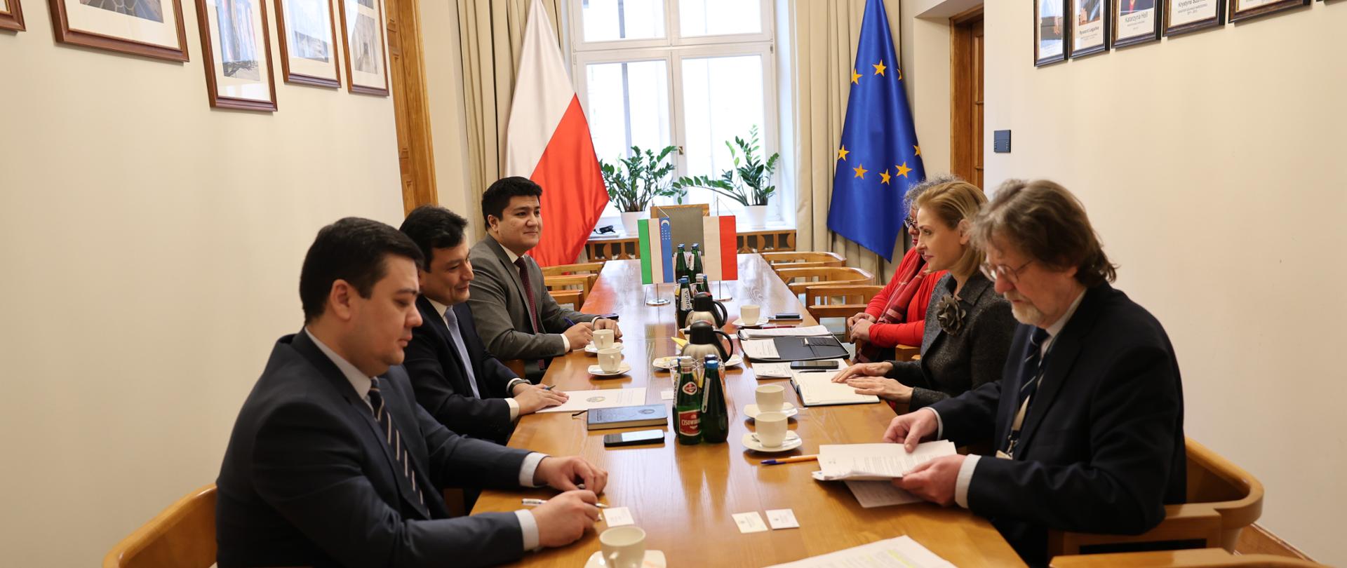 Spotkanie wiceminister Joanny Muchy z Ambasadorem Nadzwyczajnym i Pełnomocnym Republiki Uzbekistanu w Rzeczypospolitej Polskiej