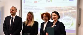 Dorota Zawadzka-Stępniak, Prezes Zarządu NFOŚiGW podczas podpisania umowy. Foto.: Urząd Miasta Świnoujście.