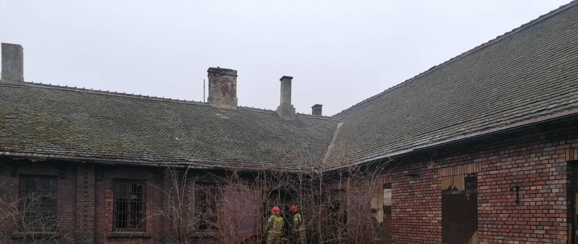 Pożar opuszczonego budynku w Kutnie – 2 osoby poszkodowane
