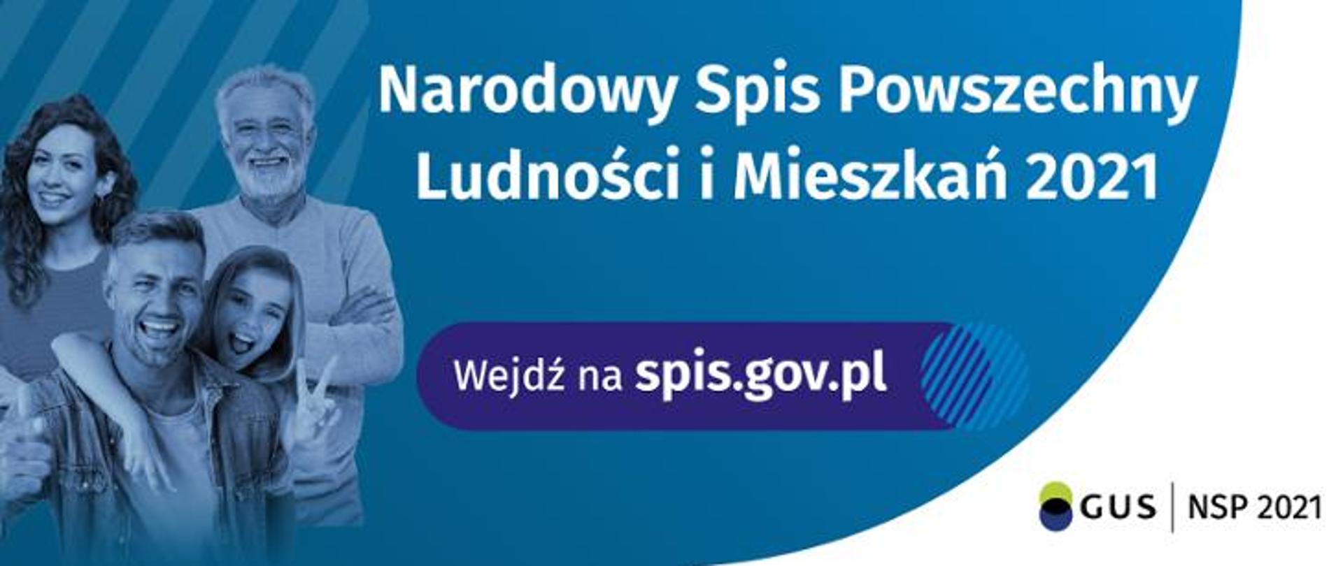 Narodowy Spis Powszechny Ludności i Mieszkań 2021 (wejdz na stronę spis.gov.pl)