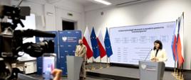 Na zdj. wiceminister zdrowia Katarzyna Kacperczyk i dyr. DPLiF Mateusz Oczkowski