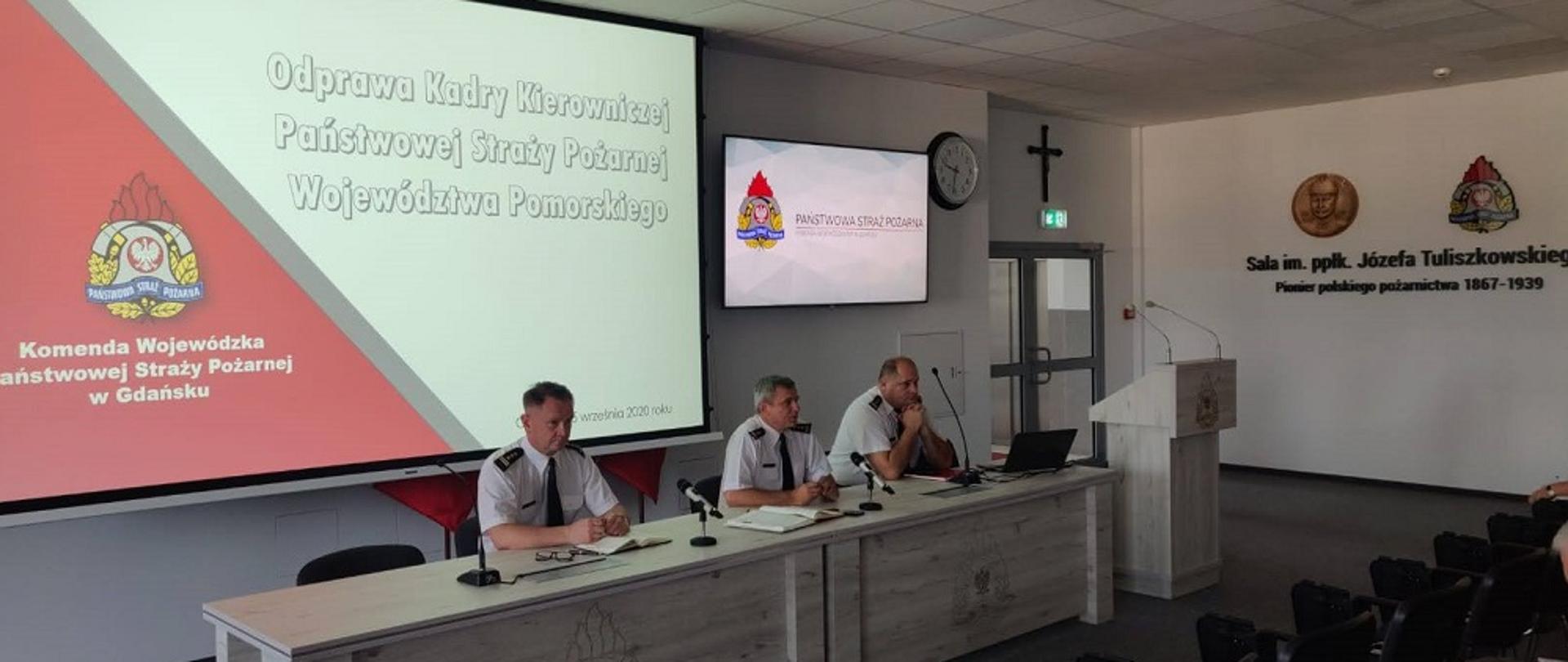 ODPRAWA KADRY KIEROWNICZEJ PSP WOJEWÓDZTWA POMORSKIEGO