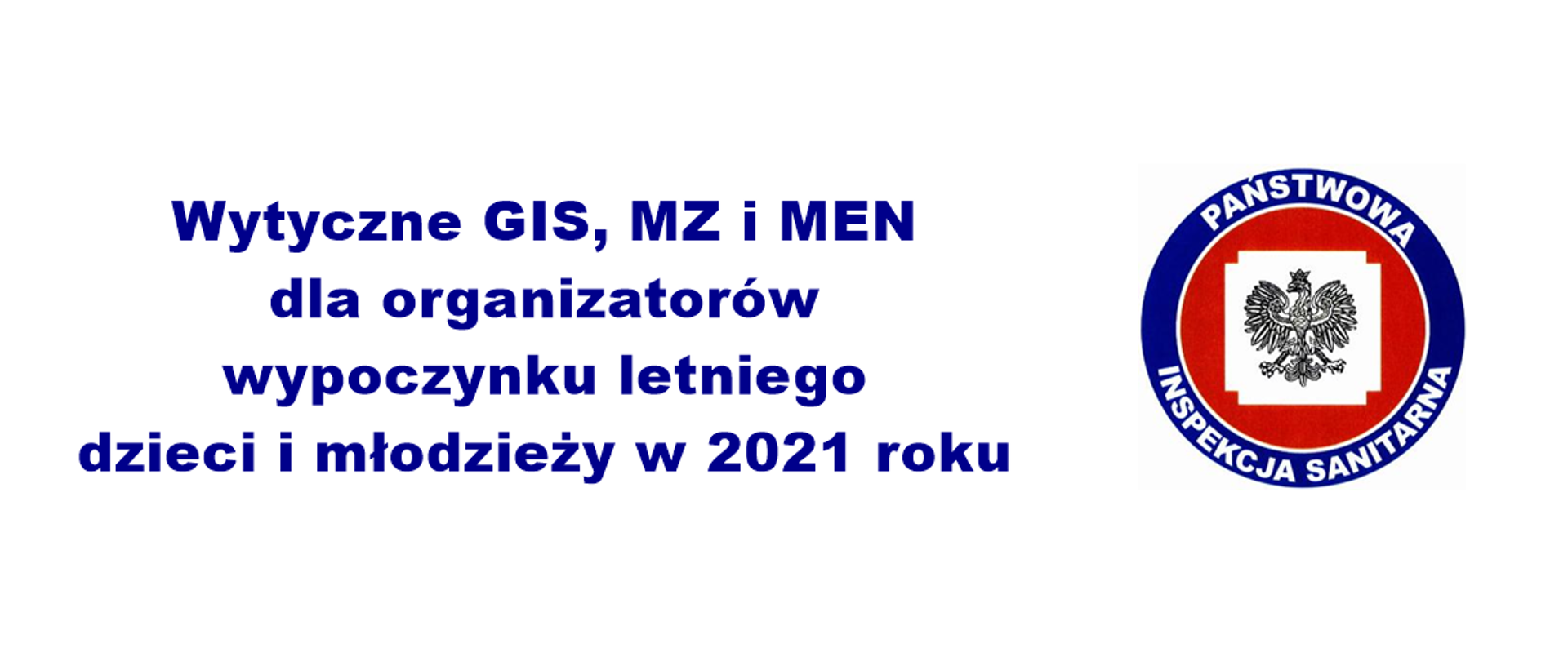 Granatowy napis na białym tle