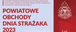 Napis powiatowe obchody dnia strażaka