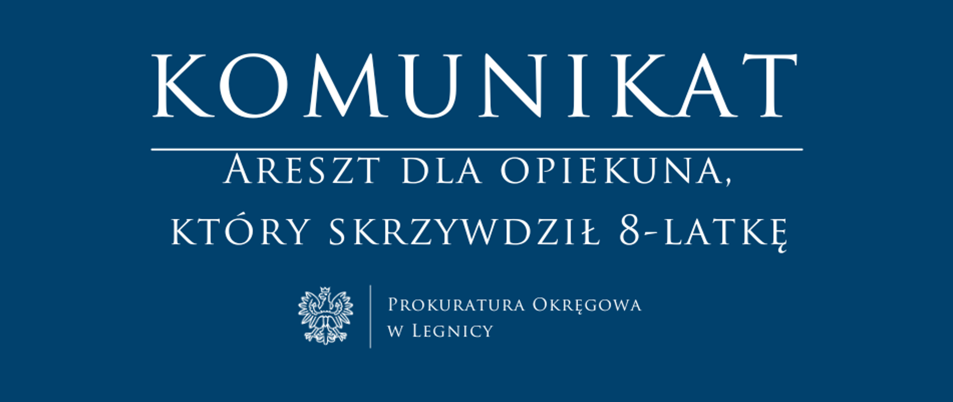 Areszt dla opiekuna, który skrzywdził 8-latkę