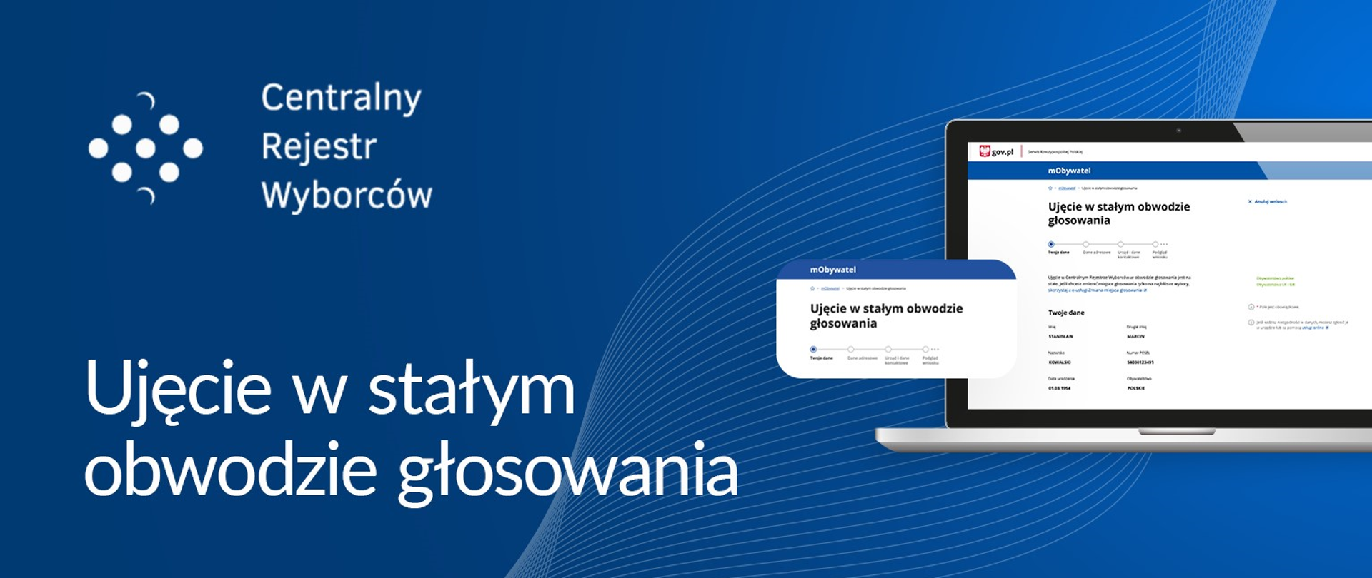 Ujęcie w stałym obwodzie głosowania.