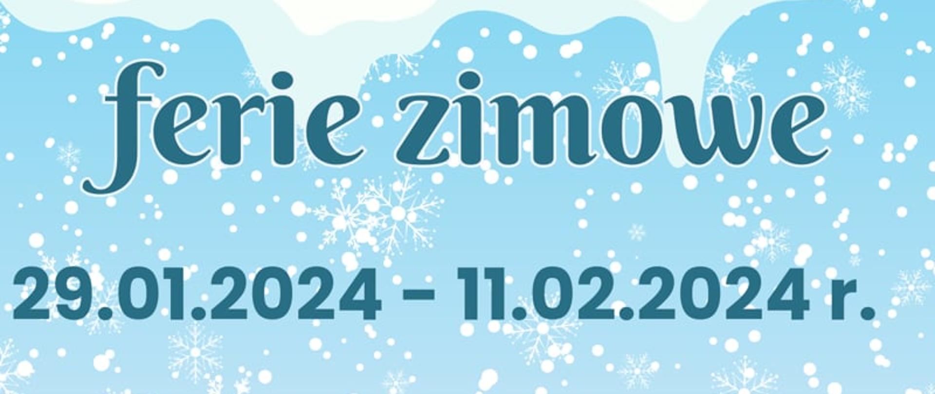 Ferie zimowe plakat